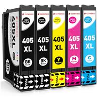 Clywenss 405 XL Ink Cartridges Compatible with Epson 405XL Multipack for WorkForce Pro WF-4820 WF-3820 WF-7310 WF-7830 WF-7840 WF-4830 WF4820 WF3820 WF7310 WF7830 WF7840 WF4830 Printer, 5-Pack