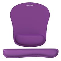 TECKNET Wrist Rest Mat, Keyboard and Mouse Wrist Support Pad Set, Comfortable Memory Foam Mouse Mat with Wrist Cushion Support, Anti-Slip Ergonomic Mouse Pad for Computer Laptop Working Gaming