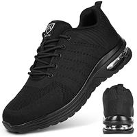 OFFCUP Steel Toe Cap Trainers for Mens Womens, Safety Trainers Mens, Work Trainers Safety Shoes Lightweight Comfortable Safety Shoes Industrial Sneakers with Air Cushion
