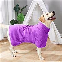 Zorela Dog Drying Coat, Microfibre Dog Towel Robe Super Absorbent Dog Drying Robe, Super Soft Dog Bathrobe Dog Robes for Drying Dogs, Fast Drying Dog Dressing Gown for After Bath Beach