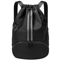 CHEPULA Drawstring Gym Bag, Large Sports Backpack String Swim Drawstring PE Bags for Women Men, Travel Beach School Bag with Waterproof