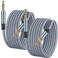 Txtcu 3.5mm Audio Cable Braided Male to Male AUX Cord Compatible with iPad, Samsung Phones, Tablets, Car Home Stereos, Headph