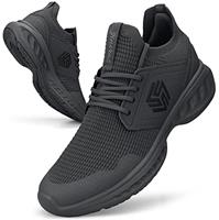 Giniros Mens Trainers Running Walking Shoes Lightweight Sport Athletic Gym Fitness Fashion Training Sneakers Casual Comfortable Breathable Flat Mesh Tennis Shoes Outdoor Jogging