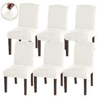 Granbest High Stretch Dining Chair Slipcovers, Universal Fit Jacquard Parson Dining Chair Covers, Removable Chair Protectors for Dining Room, Kitchen, Restaurant and Hotel