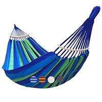 GOCAN Brazilian Double Hammock 2 0r 1 Person Extra Large Canvas Cotton Hammock for Patio Porch Garden Backyard Outdoor and Indoor