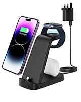 Charging Station for iPhone 14/13/12/11/Pro/Max/XS/XR/X/8/7/6/5/Plus, Apple Watch Charger for Apple Watch 8/Ultra/7/6/SE/5/4/3/2/1, Apple Charging Station for AirPods 1/2/3/Pro/Pro2