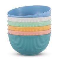 Dyserbuy 6pcs Plastic Plates, Lightweight Dinner Plates, Unb