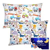 Baby Toddle Pillowcase 2 Pack 100% Cotton Pillow Cover, Cot Bed Pillow Pair Cases 40x60cm Gifts for Children's Day Envelope Style Travel Pillow Cover for Boys and Girls