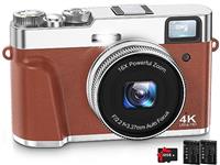 Digital Camera 1080P Full HD Compact Camera 36MP Vlogging Camera with 16X Digital Zoom, FamBrow Phot