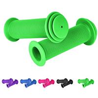 URAQT Bike Handlebar Grips, Solid Color Children's Bike Handlebars, Soft Non-Slip Bicycle Handle Grip, Rubber Handle Cover Universal Kids Bike Grips for Boys and Girls Kids Bikes