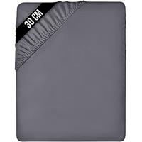 Utopia Bedding Fitted Sheet - 12 Inch (30cm) Deep - Easy Care - Soft Brushed Microfibre Fabric - Shrinkage and Fade Resistant - Bottom Sheet