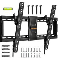 Perlegear TV Wall Bracket for 3782 inch LCD LED 3D Plasma TVs up to 60kg, Slim Tilt TV Mount with Adjustable Pull Cords, PGLT5