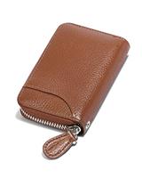 GADIEMKENSD Genuine Leather Credit Card Wallet Fold Accordion Style with RFID Blocking