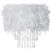 JQ-UK-Feather Lampshade with Acrylic Droplets