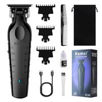 KEMEI Professional Cordless Hair Clipper for Men - Electric Beard Trimmer Barber Hair Cuttings Kit, Zero Gapped T Blade Trimmers, KM-2299