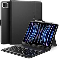 MoKo Universal Tablet Case with Keyboard for 9" - 11" Tablets, with Pen Holder & Removable Wireless Bluetooth Keyboard for Samsung, Fire, Pixel, iPad, Other Tablet