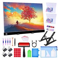 LED Light Pad for Diamond Painting Kit, Diamond Art Light Board, Tracing Light Table Box with Diamond Painting Accessories Tools Set for Full Drill & Partial Drill 5D Diamond Art Project