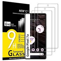 NEW'C 3 Pack Designed for Google Pixel 6 Screen Protector Tempered Glass,Case Friendly Scratch-proof, Bubble Free, Ultra Resistant