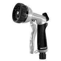 RESTMO Hose Pipe Spray Gun, Heavy Duty Garden Hose Nozzles Gun, High Pressure Water Gun, Metal Hand Sprayer with 7 Patterns and Water Flow Control, Ideal for Outdoor, Lawn, Car & Pet Washing