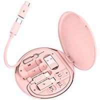 Yimly Multi USB Adapter Kit, USB to Type-C, Type C to Micro, USB-C to IOS Adapter, Type-C to C Charging Cable, Conversion Set for SIM Card Storage, Phone Holder
