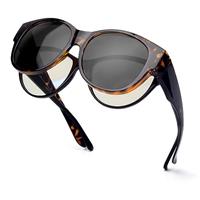 Face Shadow Polarized Sunglasses Fit Over Glasses for Women Oversized Sunglasses to Go Over Glasses UV Protection Lightweight