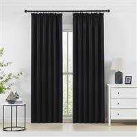 Beauoop Navy Blue Blackout Curtains for Bedroom Living Room