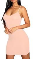 Re Tech UK Womens Ladies Plain Cami Dress Strappy Bodycon Dress Tank Tops Women Sleeveless Camisole Mini Dress Vest Tops Women UK Party Dresses for Women UK Women's Slips