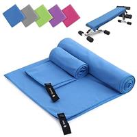 Microfibre towel 2 Pack |160x80cm+80x40cm| Ultra Lightweight Travel Towel, Quick Dry Microfiber Towel for Sports Gym Camping Beach Swimming