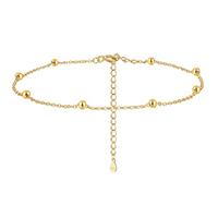 Cangall Silver Anklets for Women, 925 Sterling Silver Ankle Bracelets for Women, Adjustable Beach Barefoot Anklet String, Silver Simple Foot Chain, Ankle Chain for Summer Holiday jewellery for Girls