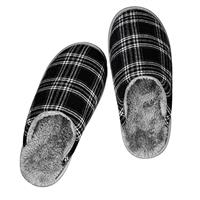 riemot Womens Mens Slippers, Memory Foam Fluffy Comfort Slippers, Winter Warm Indoor Outdoor Shoes, Fur Collar Fleece Lined House Slippers