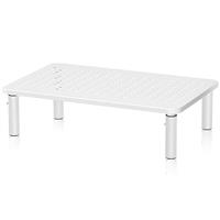 suptek Computer Monitor Stand Riser, Metal for Laptop, Printer, Notebook and All Flat Screen TV Display with Vented Platform, 3 Height Adjustable Riser MST003