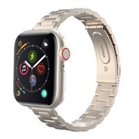 MoKo Thin Band Compatible Apple Watch Ultra2 49mm 46mm 45mm 44mm 42mm 41mm 40mm 38mm,Slim Stainless Steel Wristband Metal Replacement Adjustable Strap for iWatch Ultra Series 10 9 8 7 6 5 4 3 2 1 SE