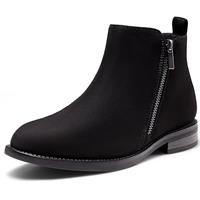 Harvest Land Womens Chelsea Boots Ladies Ankle Boots Winter Boots Stylish Classic Short for Adults Zip-up Shoes