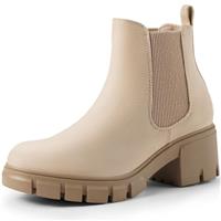 Harvest Land Womens Fluffy Slippers Buckle Flat Cork Footbed
