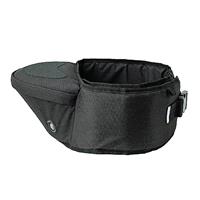 Hippychick Hipseat Baby Carrier, Lightweight Back-Saving Support Waist Stool, Adjustable Strap, Can Carry 6-36 Months Child, Denim Black