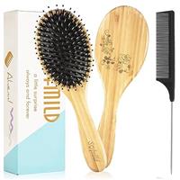 Hair Brush, Sofmild Boar Bristle Hairbrush Set for Women Men
