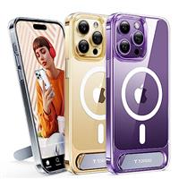 TORRAS for iPhone series Case [12FT Military Shockproof ] [TOP N56 Magnets] [20W Fast Charging] Truly Completely Flat & Slim Case iPhone series Cover - Pstand