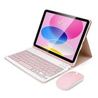 SOPPY Bluetooth Keyboard Case for iPad 10.2-inch (7th/8th/9th Gen) 10.9-inch (10th Gen) 11-inch (Pro/Air), Detachable Keyboards with Built-in Pencil Slot, Rechargeable Wireless Protective Cover