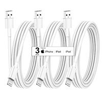 3 Pack for Apple MFi Certified iPhone Charger 3m, Extra Long Charger Cable Lead 3 metre, Lightning t