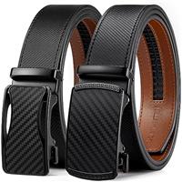 BOSTANTEN Leather Ratchet Belts for Men - Ratchet Mens Belt 1 3/8" with Adjustable Automatic Buckle - Fit for Jeans, Suits and Every Occasion