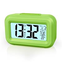 Vicloon Digital Alarm Clock Bedside, LED Display Clocks with Adjustable Snooze 12/24Hr,Temperature, Date,Timer, Light control Portable Alarm clocks for Bedroom Home Office Kitchen