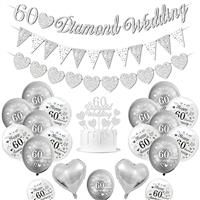KISPATTI Wedding Decorations, Happy Anniversary Balloons, Heart Balloons, Wedding Cake Topper