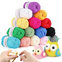 Crochet Kits for Beginners Adults Crochet Kit 15Pcsx25g Crochet Yarns