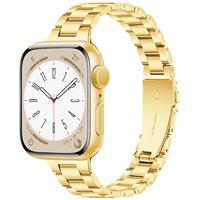 Vamyzji Metal Strap Compatible with Apple Watch Strap 41mm 40mm 38mm/Ultra 49mm 45mm 44mm 42mm for Women/Men, Stainless Steel Slim Metal Apple Watch Strap for Ultra, iWatch Series 8 7 6 5 4 3 2 1 SE