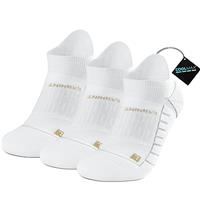 Coolmax Compression Running Socks Cushioned Trainer Socks No Show Anti-Blister Ankle Compression Socks Hiking Socks Athletic Socks for Men Women (3 Pairs)