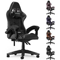 bigzzia Gaming Chair Office Chair Desk Chair Swivel Heavy Duty Chair Ergonomic Design with Cushion a