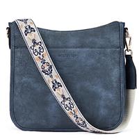 BOSTANTEN Crossbody Bags Handbags for Women Trendy Vegan Leather Hobo Purses Shoulder Handbags With Wide Shoulder Strap
