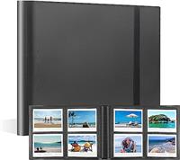 160 Pocket Photo Album for Fujifilm Instax Wide 400/300. Fits Polaroid Now/Now +/OneStep/OneStep 2 instant cameras, POP/Lab instant printer and i-Type/600/SX-70 film