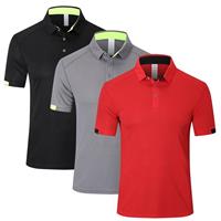 HUAKANG 3 Pack Mens Polo Shirts Short Sleeve Breathable Quick Dry Golf Top Running Sports Tee Top Gym Workout Polo T Shirts