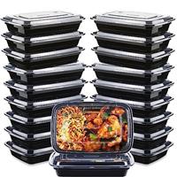 [20 Pack]Meal Prep Containers reusable 1 Compartment, Microwave, Freezers & Dishwashers Safe - BPA Free Reusable Food Storage Containers with Lids - Stackable Salad Lunch Box